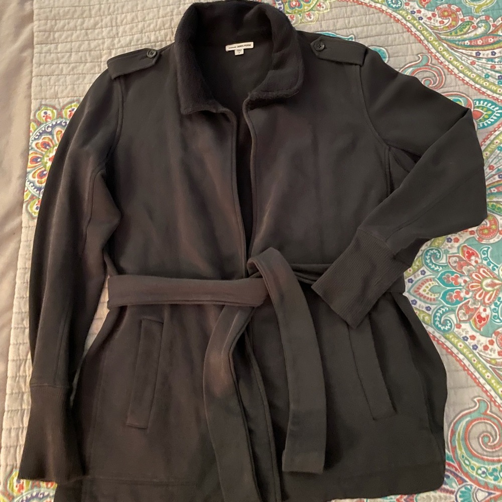 James Perse sweatshirt military jacket, size L